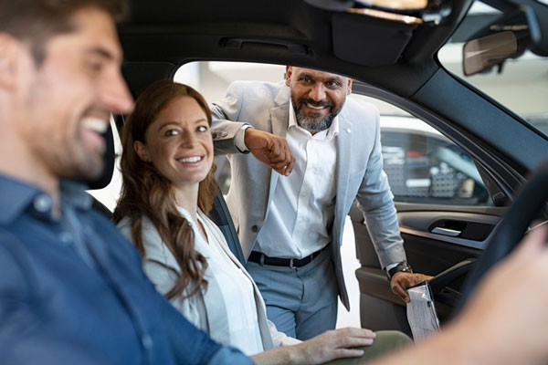 Customers in a vehicle